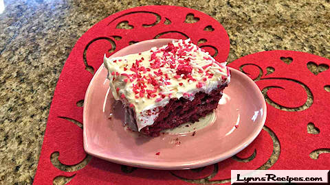 Red Velvet Poke Cake – Valentine's Day